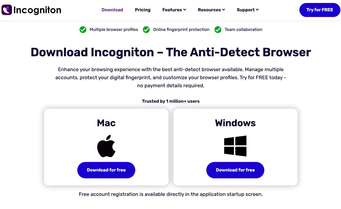 Download Incogniton