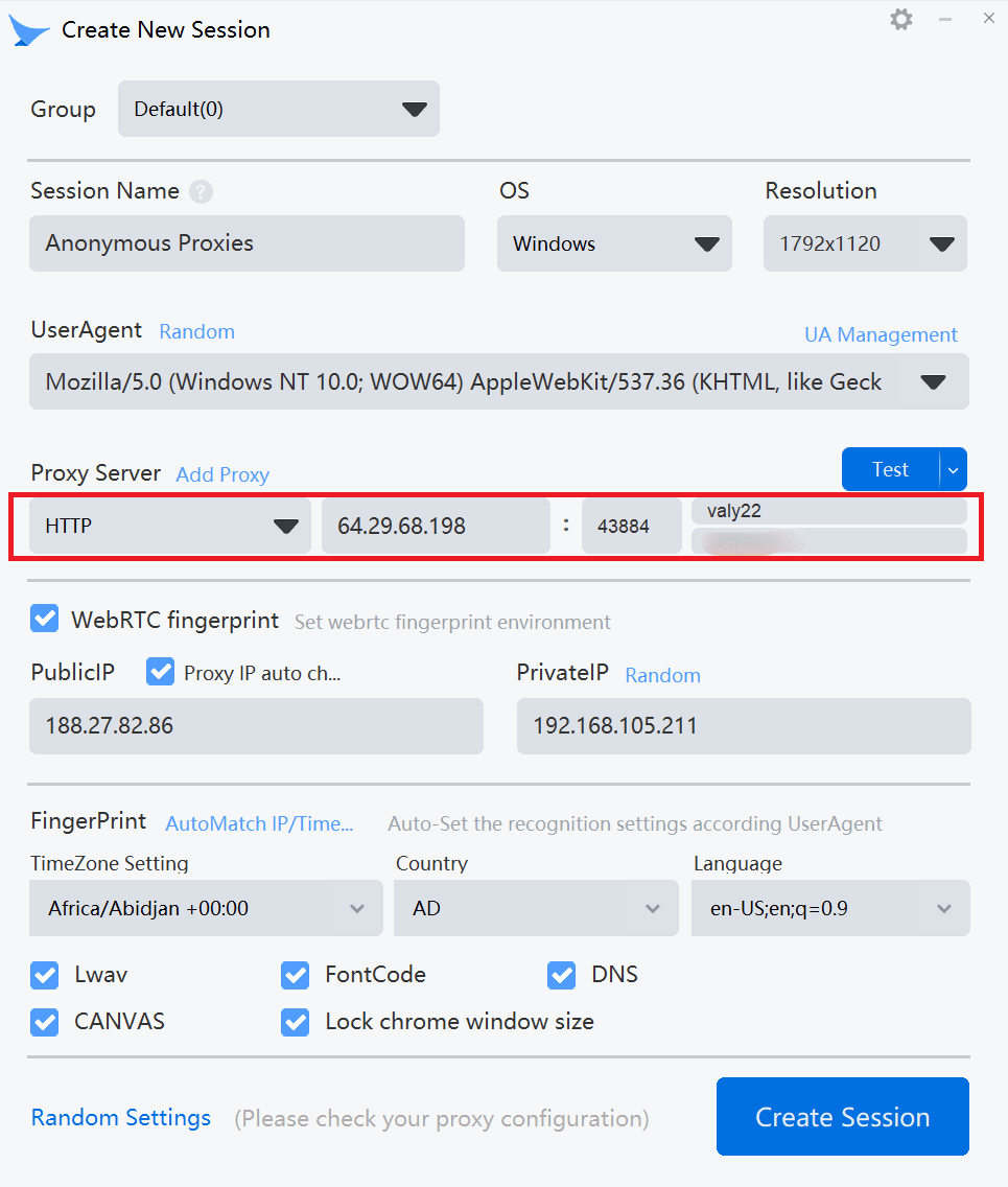 Add proxy credentials in Mbbrowser