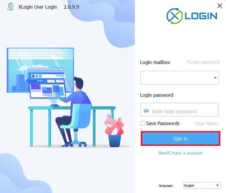Xlogin Sign In Page.