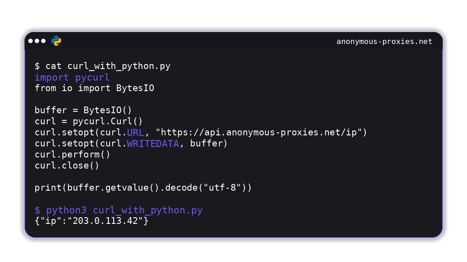 Curl with Python hero image