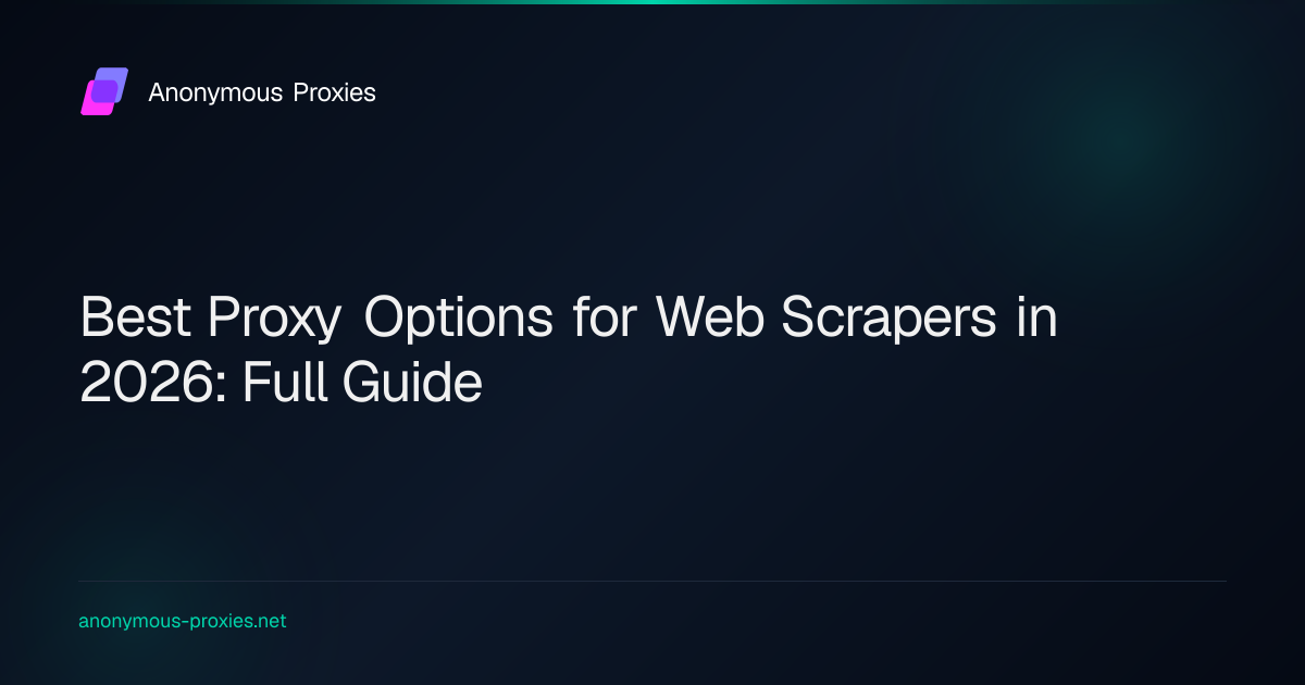 Best Proxy Options for Web Scrapers in 2025: Full Guide