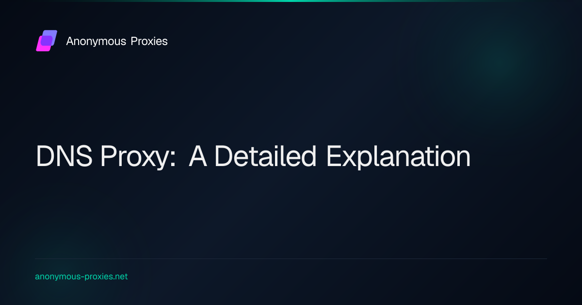 What is a DNS Proxy? An in-depth explanation (2024)