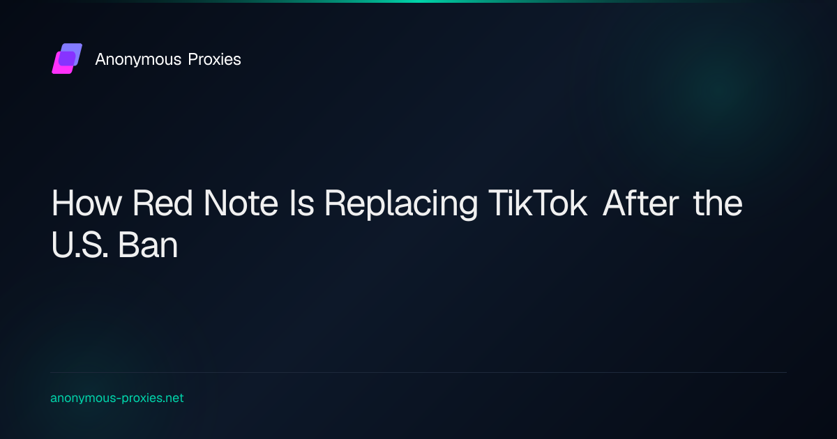 How Red Note Is Replacing TikTok After the U.S. Ban