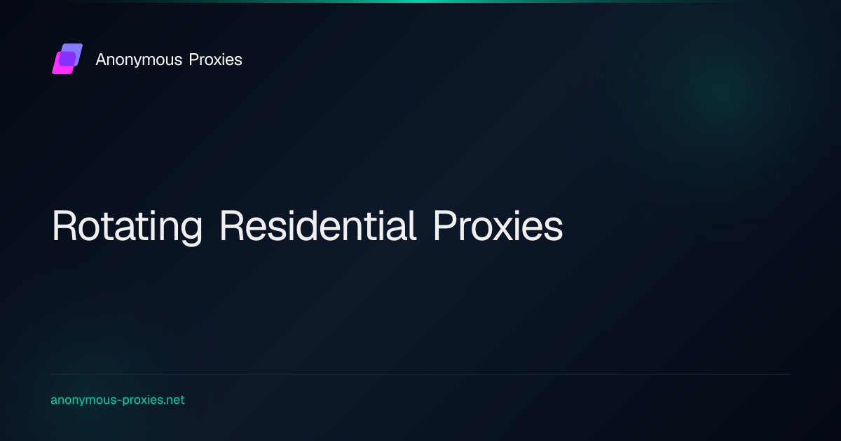 Rotating Proxy Architecture versus Standard Solutions